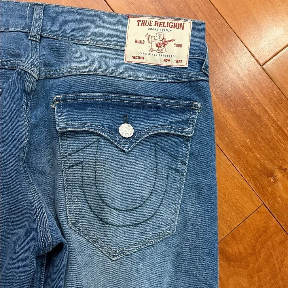 NWT True Religion Men's Ricky Straight Flap Jeans  Medium Maze Runner size 34‎